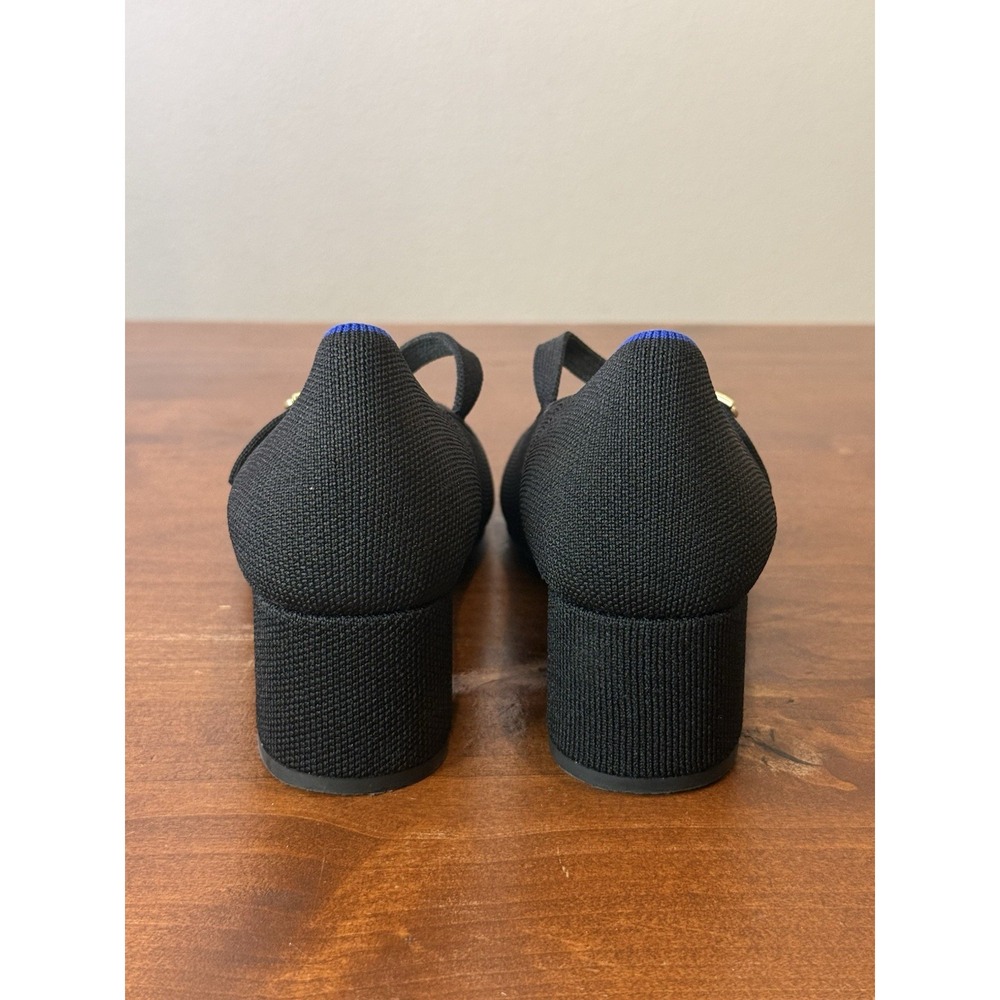 Rothy's The Mary Jane Heel Women's 8 Black Strap Classic Pump Round Toe $190 - Picture 4 of 6